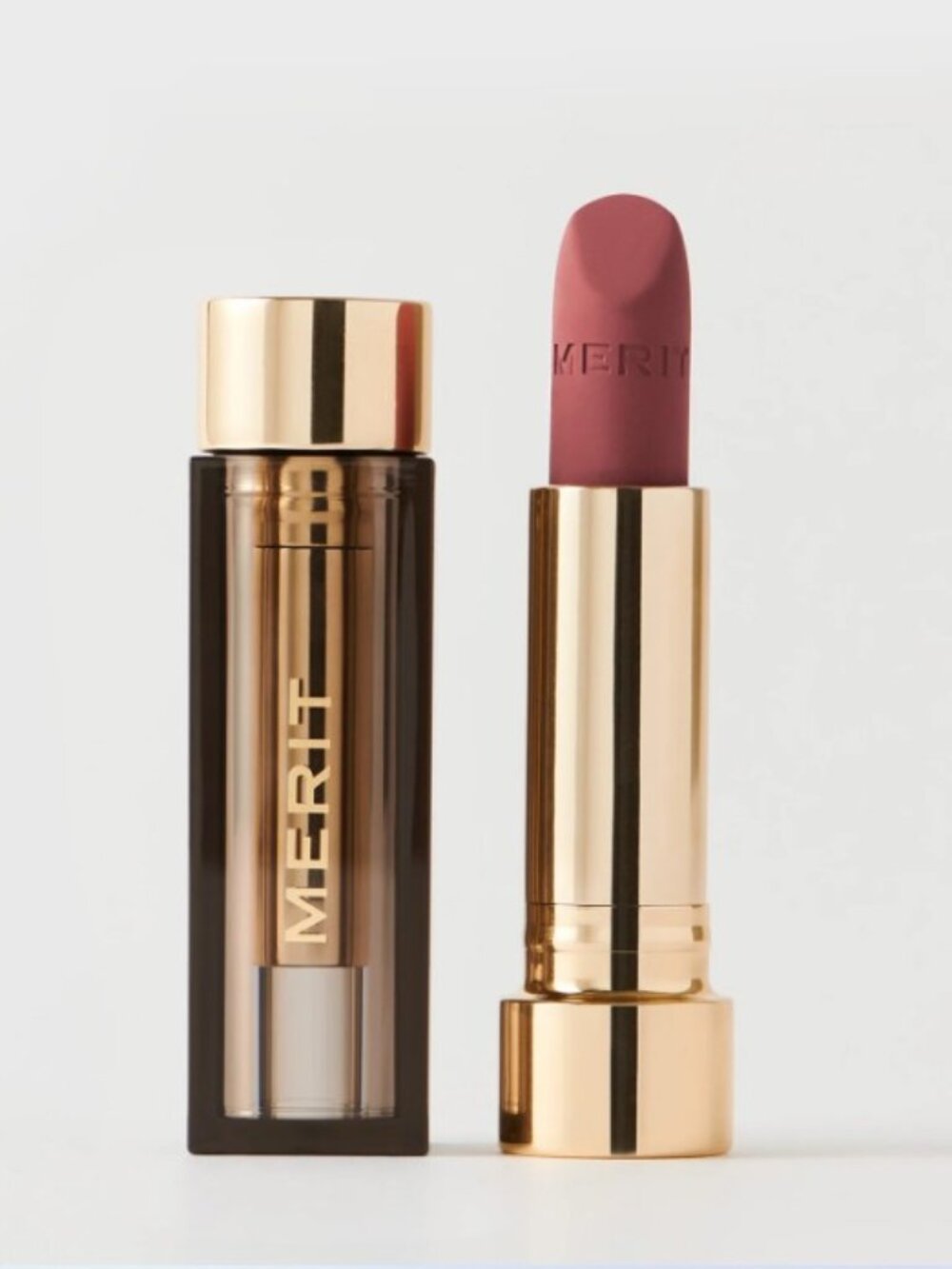 NEW MERIT Signature Lipstick - Shade: Classic (Matte Finish Neutral Shade) HTF